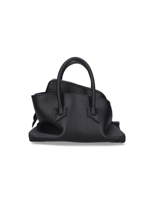 Attico-Inspired Mini Calf Leather Crossbody Bag