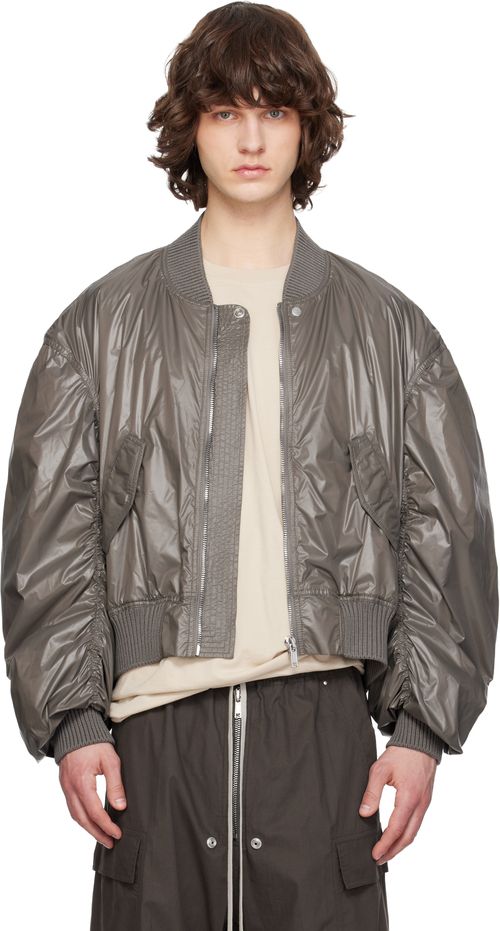 Gray Temple Secchia Flight Bomber Jacket