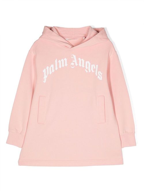 Logo-print detail hoodie - Pink