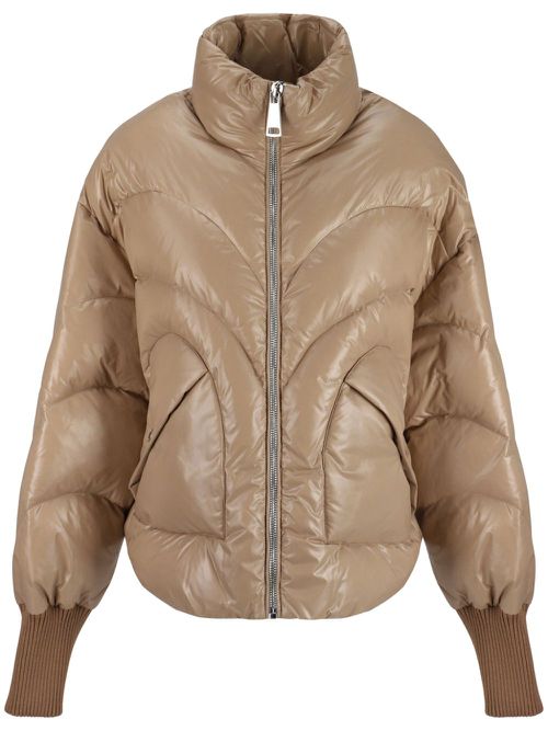 Corazon Shiny puffer jacket - Neutrals