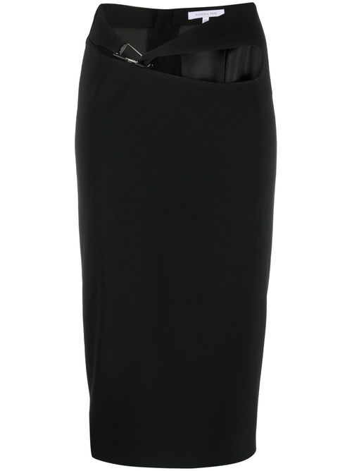 Cut-out detailing pencil skirt - Black