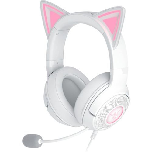 Razer Kraken Kitty V2 Wired Gaming Over-Ear Headset - White