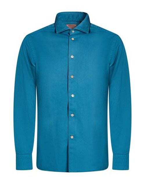Man Shirt Azure Size 15 ¾ Cotton