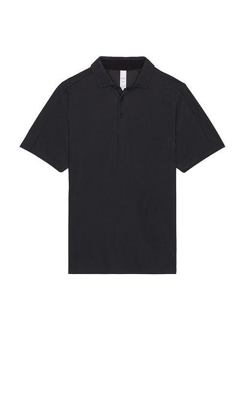 Rhone Regatta Pique Polo in Black. -  L also in M, S, XL/1X