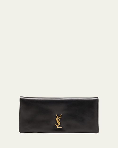Calypso YSL Pouch Clutch Bag in Lambskin Leather