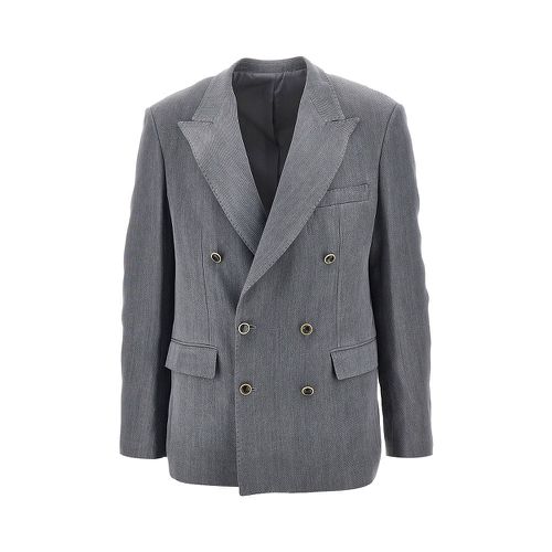 MARSEM Gabardine double-breasted tailored jacket Man 52
