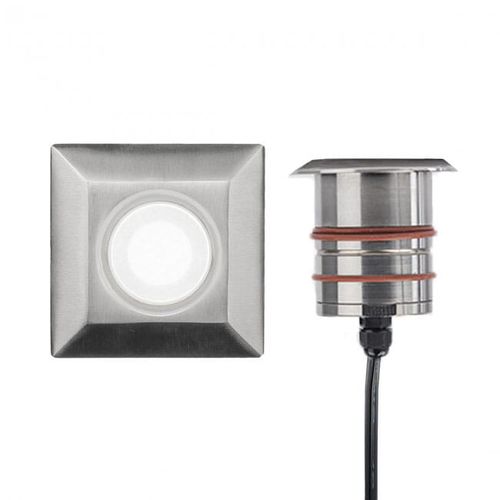 WAC Inground LED 12V Square Indicator Light in Stainless Stee