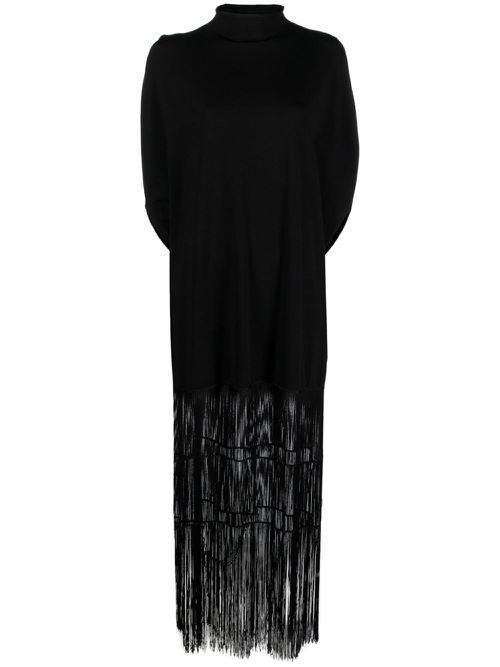 Olson fringed maxi dress - Black