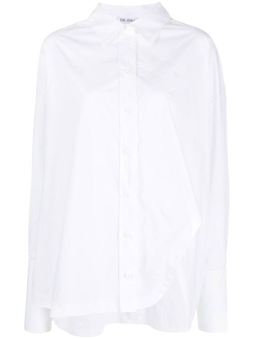 Diana asymmetric button-up shirt - White