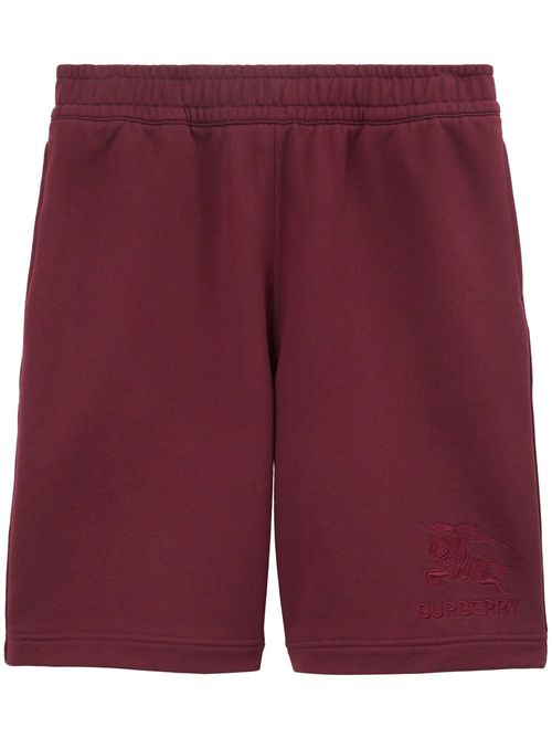 EKD-motif cotton shorts - Red