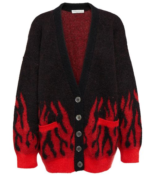 Embellished jacquard cardigan