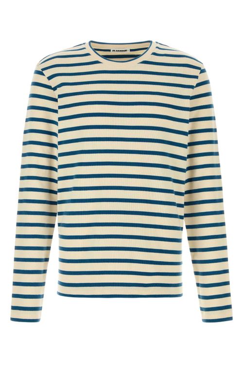 Striped Cotton T-Shirt — Multicolor