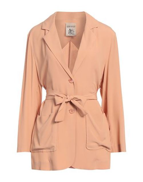 Semicouture Woman Blazer Sand Size 4 Acetate, Silk