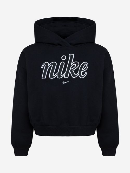 Girls NSW Club Fleece Boxy Hoodie in Black