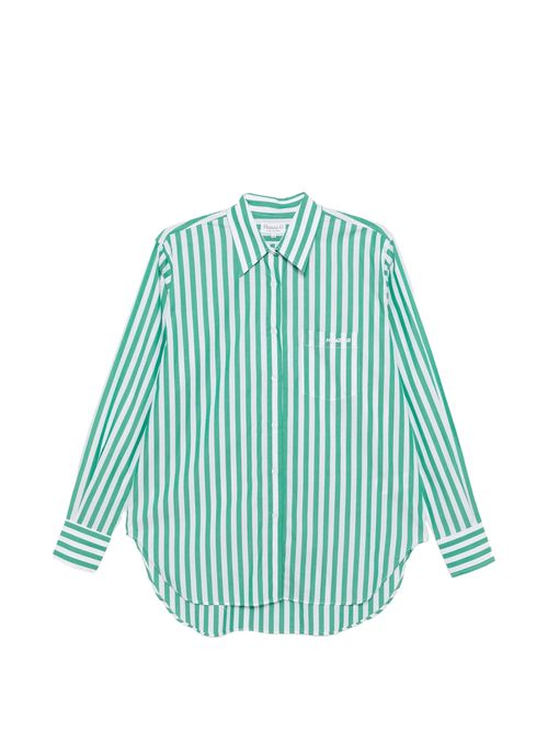 Embroidered Detail Button-Front Chest Patch Pocket Shirt