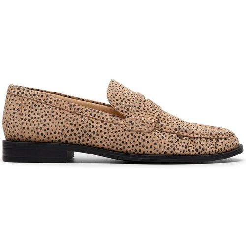 Clarks Women's Alixea Walk Animal Print Loafers, Slip Ons in Brown | : 6/Standard Fit