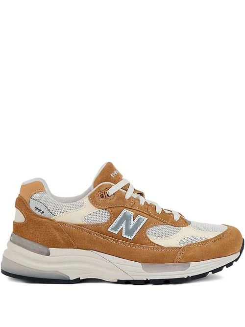 뉴발란스 남성 992 "Made in USA - Sweet Caramel/Calcium" sneakers - Brown U992CC