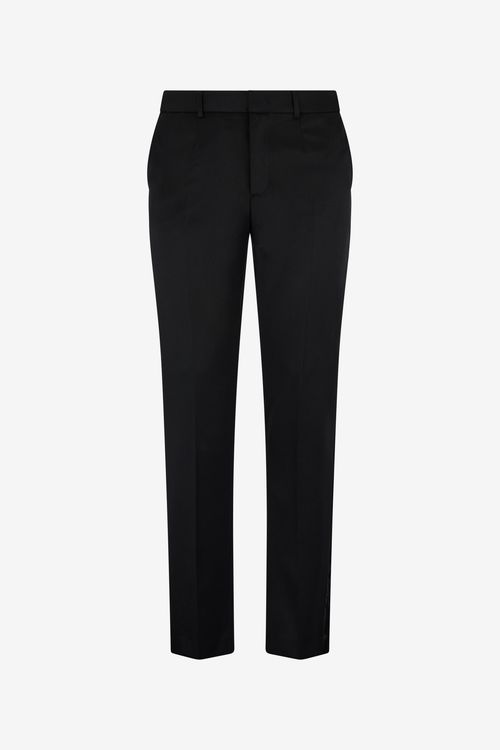 Straight-leg Wool Trousers
