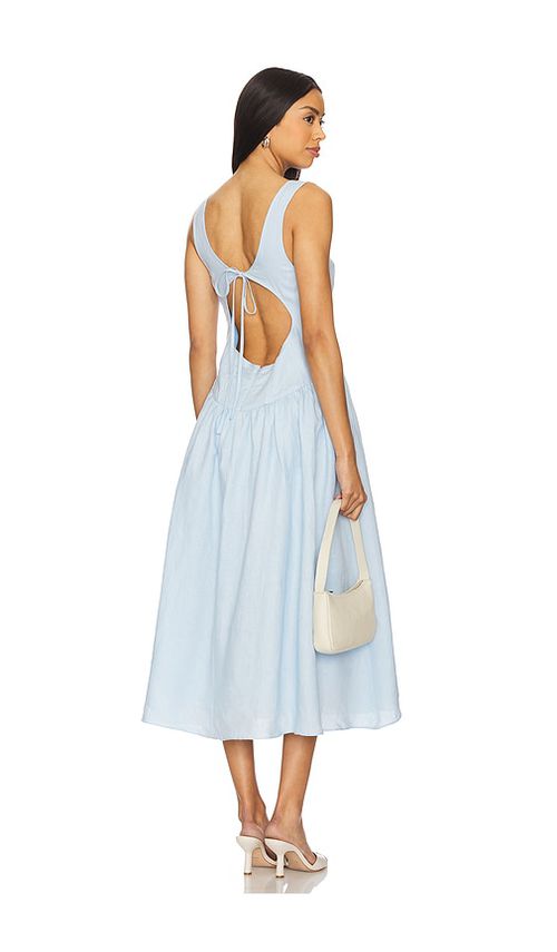 ASTR the Label MIDI-KLEID DRESS in Baby Blue. Größe XL. Also in