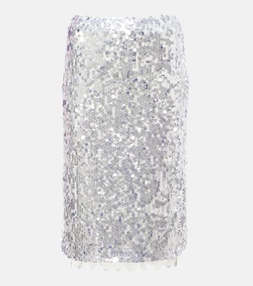 Opaline sequined midi skirt
