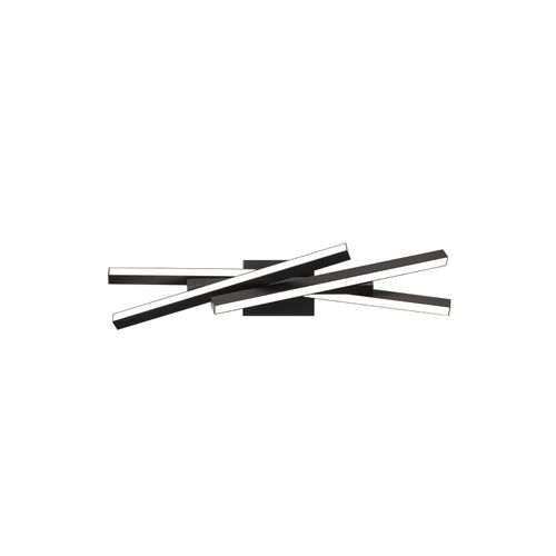 Black LED Bathroom Vanity Light from the Parallax Collection