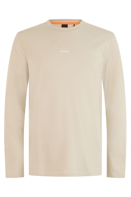 Cotton Jersey T-Shirt — Beige