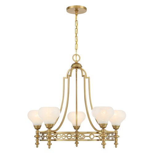 Allston 5-Light Chandelier in Warm Bra