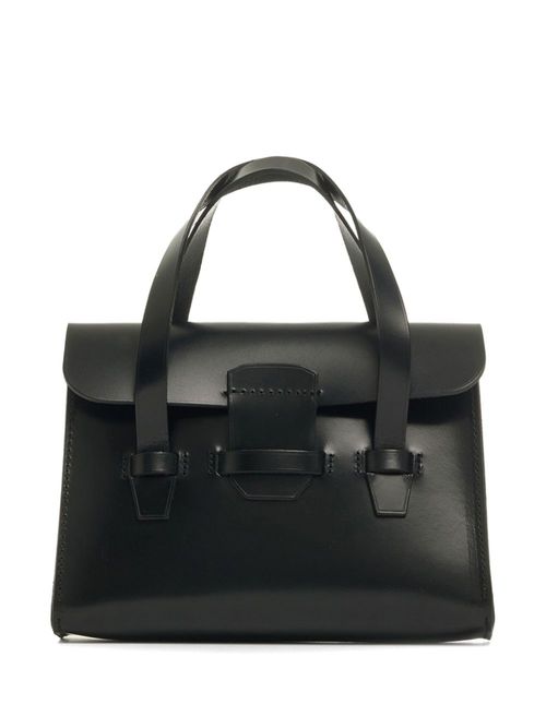 Medium Bridle leather tote bag - Black