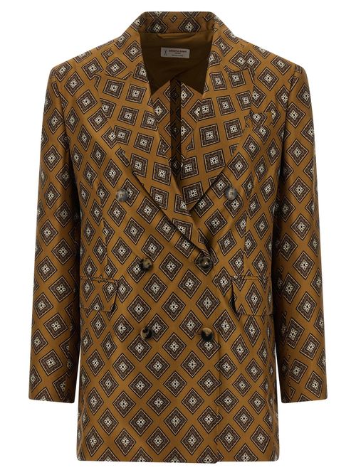 Tie-print Blazer