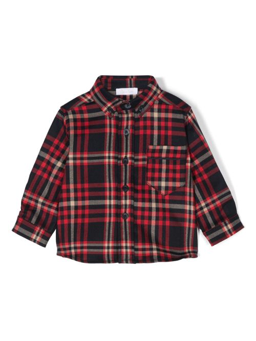 Tartan-check shirt - Black