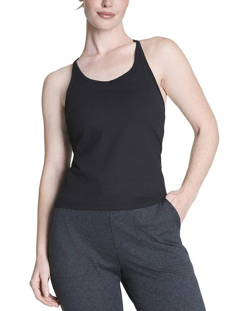 Spanx Ribbed V-Neck Shelf Tank