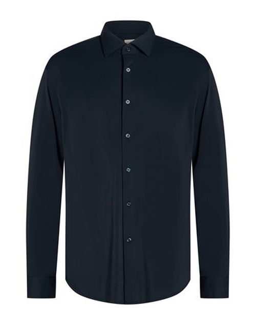 Man Shirt Navy Size L Polyamide, Elastane