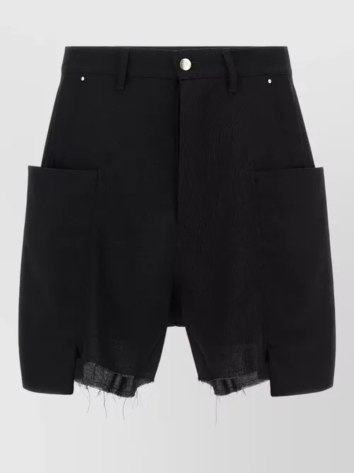 Rick Owens - stefan cargo bermuda shorts belt loops pocket