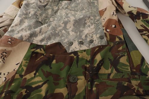 Camouflage Patchwork Shirt — Multicolor