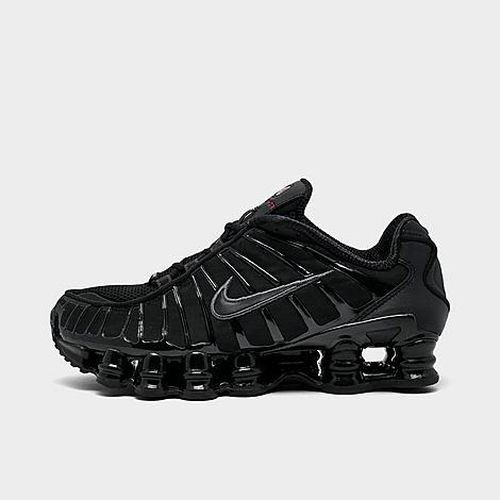 Big Kids Shox TL Casual Shoes in Black/Metallic Hematite/Max Orange