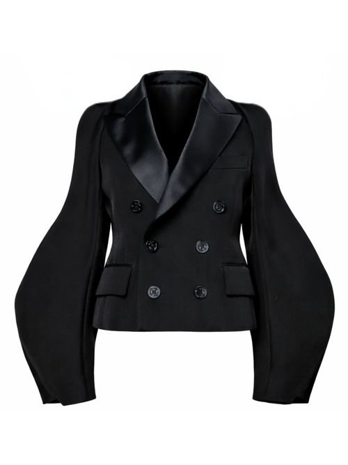 Double-Faced Double-Breasted Jacket
