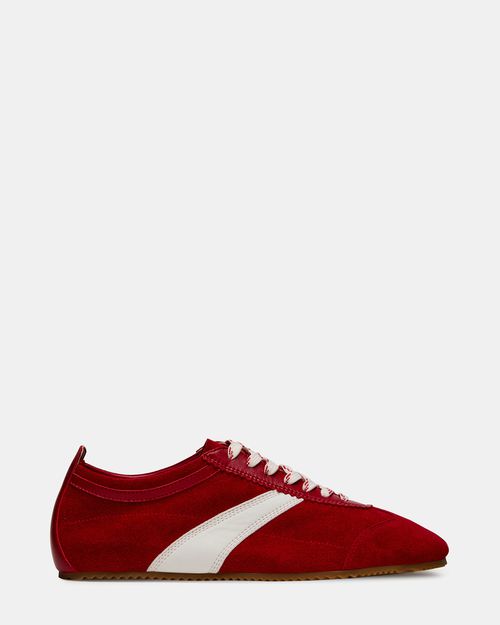 Steve Madden Men's Juna Lace-Up Sneakers - Red - - Leather