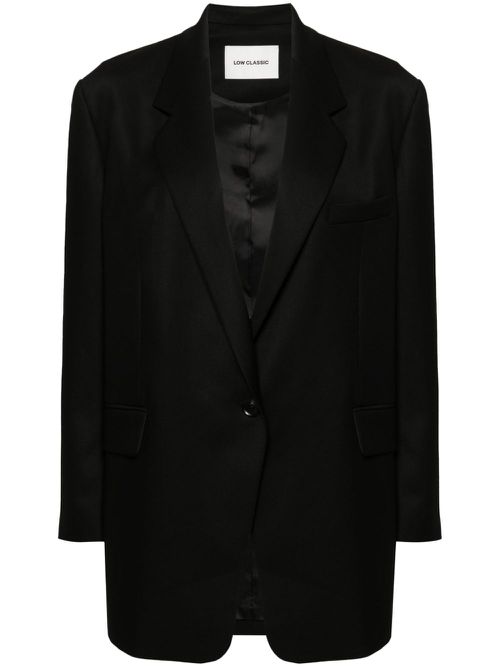 Low Classic twill blazer - Zwart