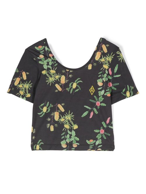 Crayfish floral-print blouse - Black