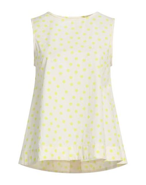Woman Top Ivory Size 4 Cotton
