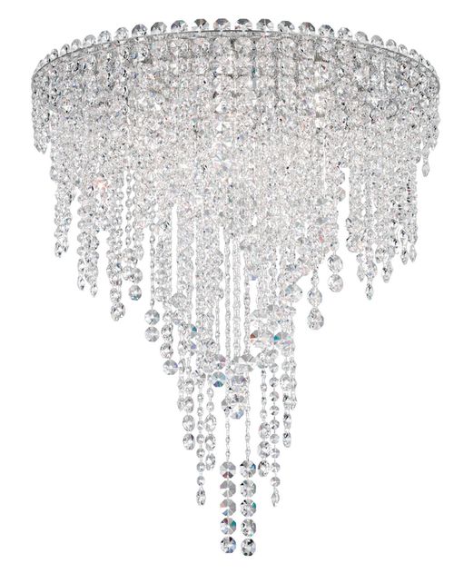 Chantant 6-Light Flush Mount Ceiling Light in Stainless Stee