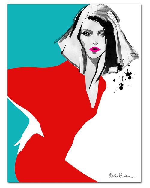 Red Beauty Canvas Wall Art