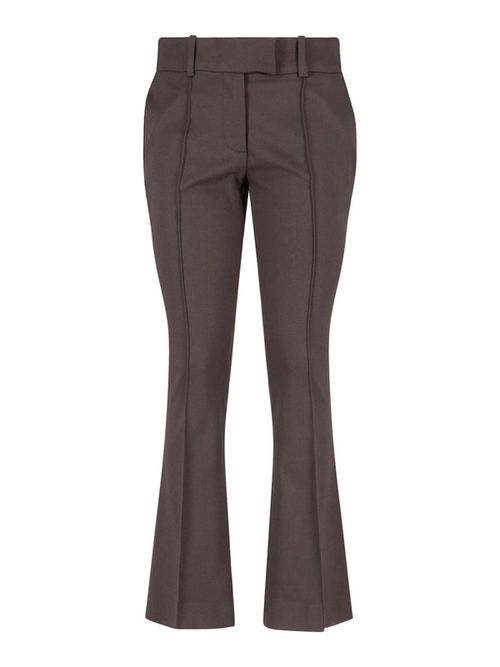 Bootcut trousers in virgin wool