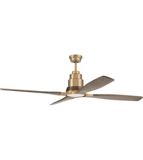 Satin Brass 60"Ceiling Fan from the Ricasso Collection