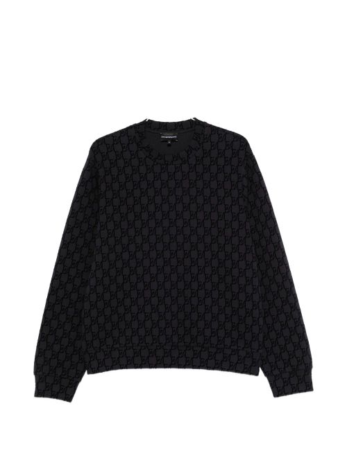 Monogram Logo Sweatshirt — Navy