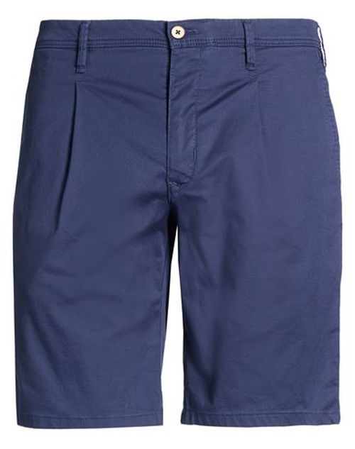 Man Shorts & Bermuda Shorts Navy Size 33 Organic cotton, Elastane