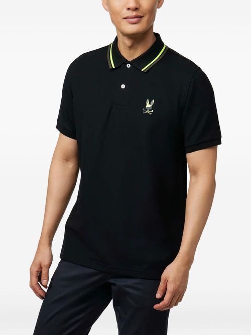 Plano Piqué polo shirt - Black