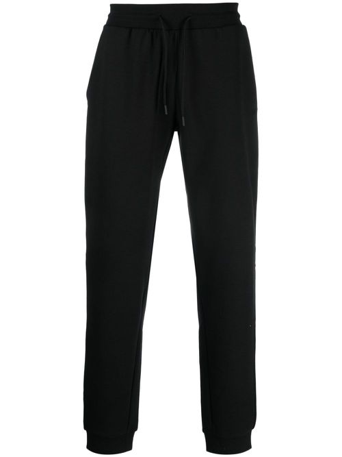 Logo-rubberised track pants - Black