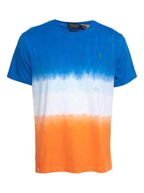 Dip-dye cotton t-shirt - Blue