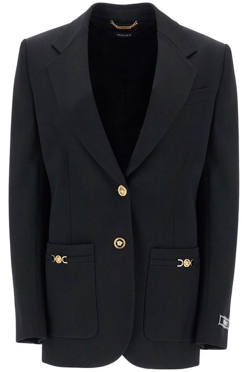 Single-breasted Wool Stretch Blazer